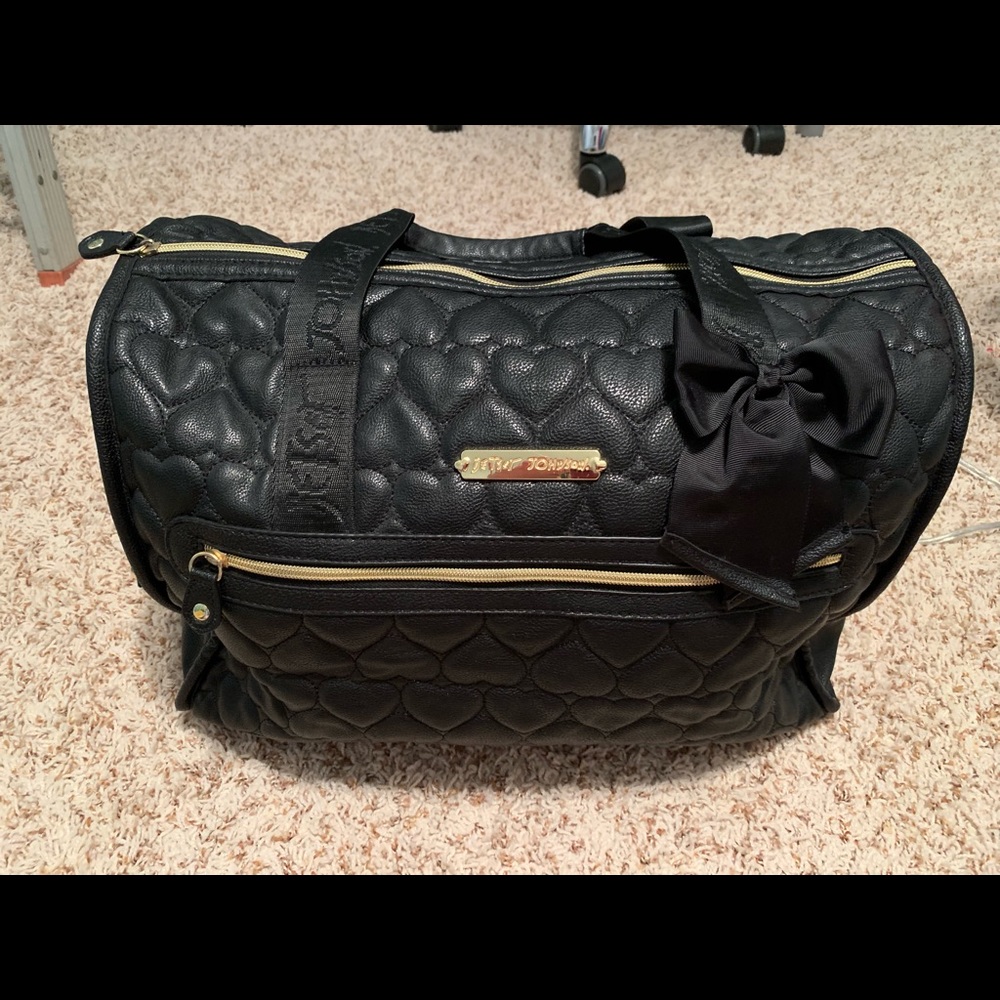 Betsey Johnson weekender duffle bag